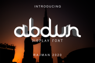 Abdun: A Futuristic Display Font That Transforms Design Ideas
