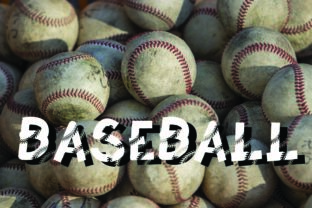 Baseball Softball Lace Display Font