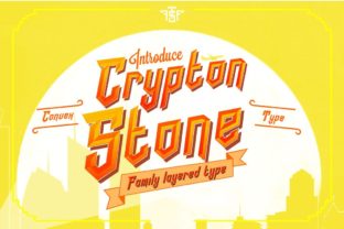 Crypton Stone: Where Cartoon Influence Meets Art Deco Elegance in Typography