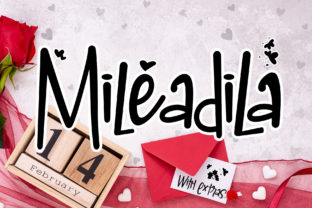 Discover Mileadila: A Sweet and Simple Display Font for Romantic Designs