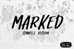 Discover the Charm of Marked: A Striking Display Font for Creative Projects