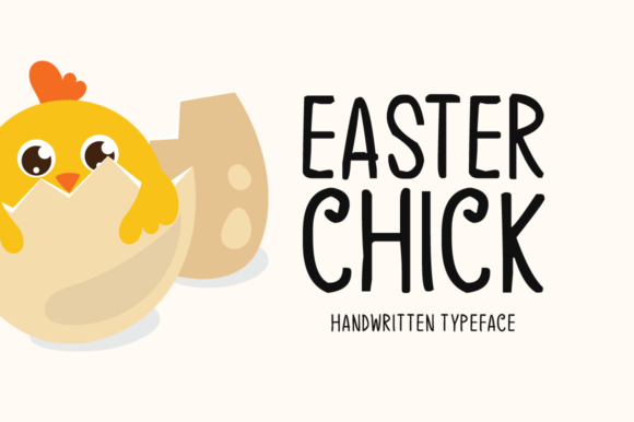 Easter Chick Font for Creative Projects