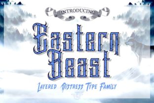 Eastern Beast Font: Classy and Distressed for Impactful Messages