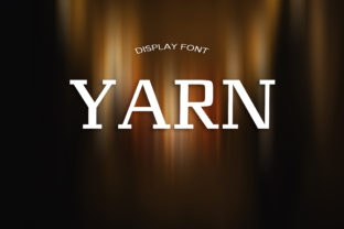 Fall in Love with Yarn: A Modern Display Font That Radiates Elegance and Creativity