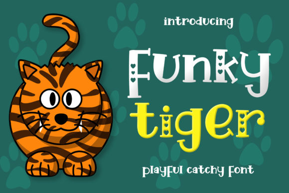 Funky Tiger Font: A Romantic Twist on Modern Design
