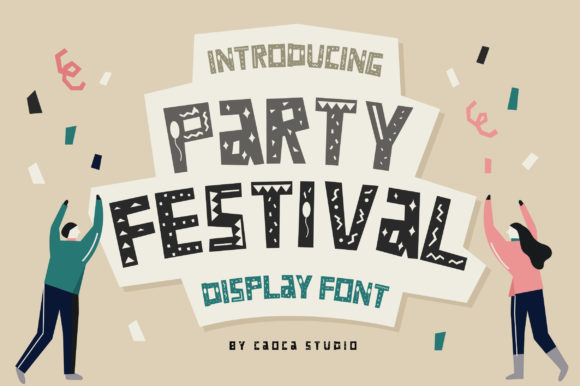 Party Festival Font for Celebratory Designs