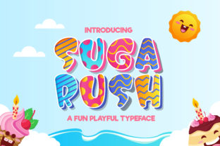 Suga Rush: A Playful Font That Captures the Spirit of Creativity and Youth