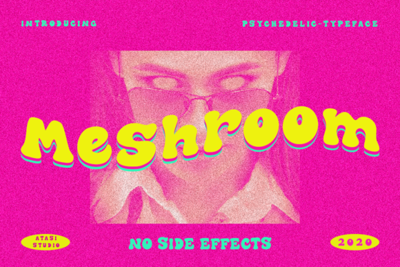 The Meshroom: A Bouncy and Modern Display Font for Creative Projects