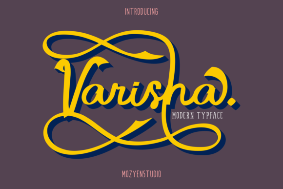 Varisha: A Modern Display Font for Creative Expression