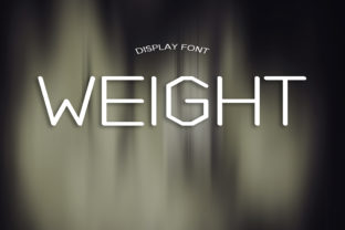 Weight: A Display Font That Combines Blocky Letters and Square Forms for Impactful Design